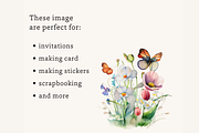 Flowers Butterfly PNG Sublimation, an Animal Illustration by TimCanvaTemplate (Thumbnail 3 of 5)