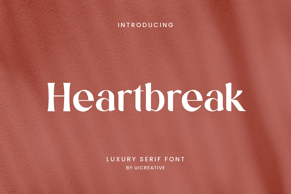 Heartbreak Luxury Serif Font, a Serif Font by UICreative (Photo 1 of 13)
