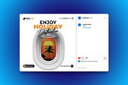 Travel and Tourism Social Media Post, a Social Media Template by designSultan (Thumbnail 3 of 3)