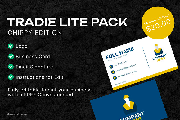 Tradesman Brand Canva Template