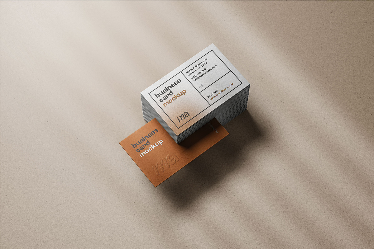 Business Card Mockup Set, a Print Template by mockupatelier (Photo 11 of 17)