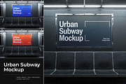 Urban Subway Billboard Mockup, an Advertising Mockup by Pitchlook.Studio (Thumbnail 1 of 4)