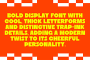 Ruya - Bold Inktrap Display Font, a Sans Serif Font by Pekotype (Thumbnail 2 of 15)