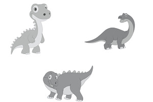 Cartoon Dinosaur Set 4 Procreate