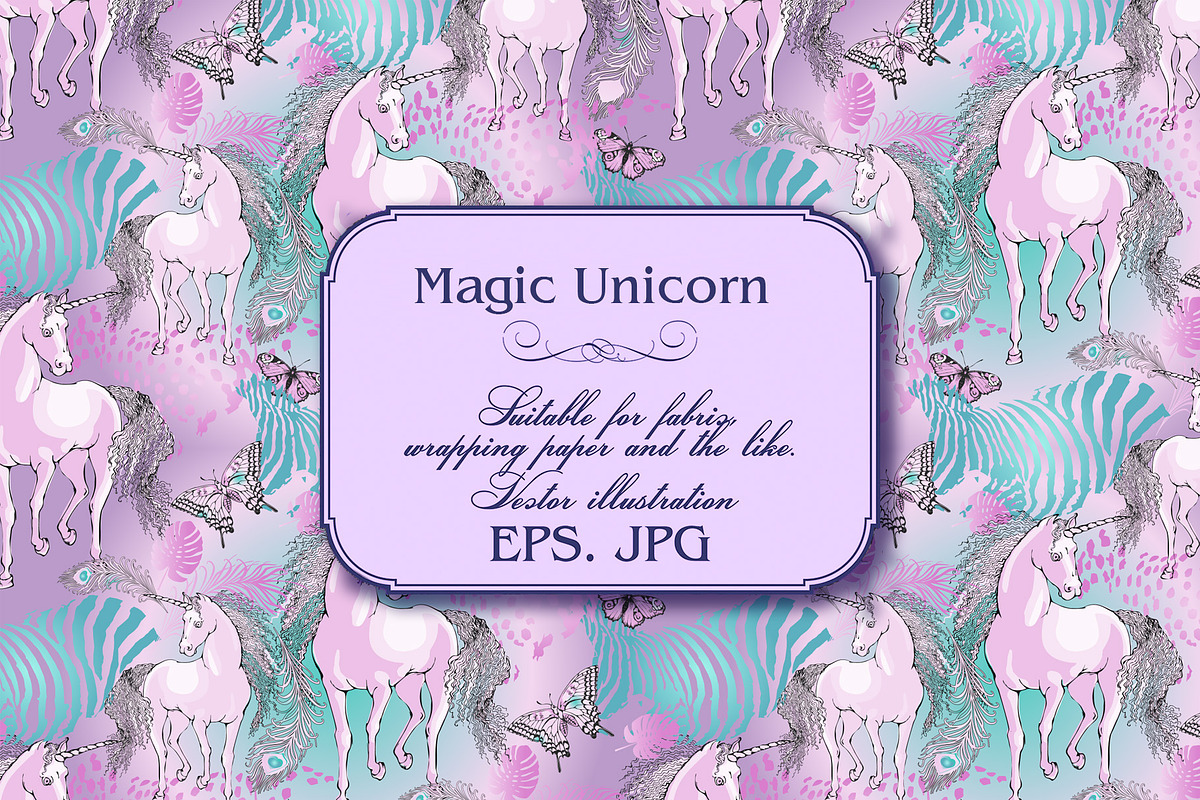 Magic Unicorns - set n1, a Pattern Graphic by Designs by Helen Trupak (Photo 4 of 7)