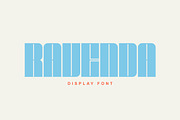 Ravenda - Block Display, a Script Font by Typehand Studio (Thumbnail 1 of 6)