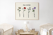 Birth Flowers Vector Clipart_B, a Decorative Illustration by OKArtHub (Thumbnail 5 of 9)