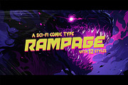 Rampage Typeface, a Sans Serif Font by Tugcu Design Co. (Thumbnail 1 of 5)