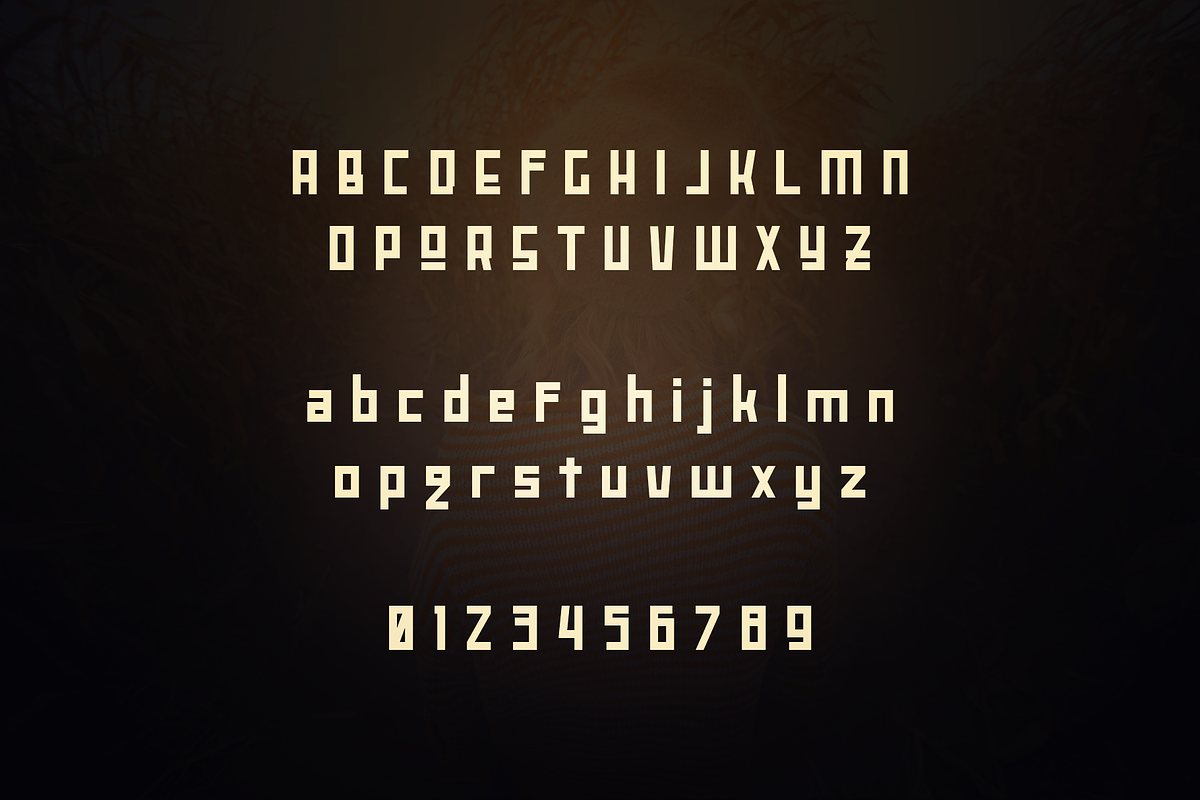 Maze The Techno Square Font, a Font by AndriyFM (Photo 4 of 9)