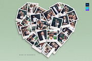 Love Heart Photo Collage Template, a Social Media Template by DesignerCandies (Thumbnail 5 of 5)
