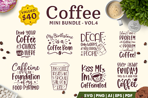 Coffee SVG Bundle | Coffee Bundle V4
