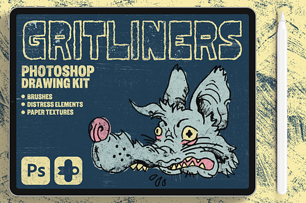 GritLiners Photoshop Brushes