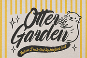 Otter Garden, a Script Font by Madjack.font (Thumbnail 1 of 10)
