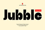 Jubble Extra Bold, a Sans Serif Font by Zafiratype (Thumbnail 1 of 8)