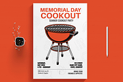 Cookout Flyer Creative Layout, a Flyer Template by MightyDesign (Thumbnail 1 of 8)
