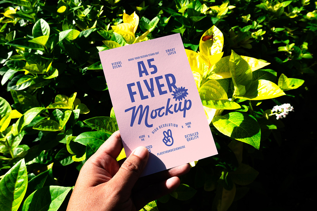 A5 Flyer Mockup, an Advertising Mockup by Morand Union (Photo 2 of 3)