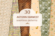 Autumn Hand drawn Seamless Patterns, a Pattern Graphic by Pattern + watercolor (Thumbnail 1 of 13)