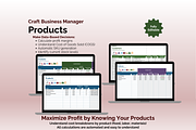 Craft Business Manager - Excel, an App Template by Ardent Workshop (Thumbnail 5 of 9)