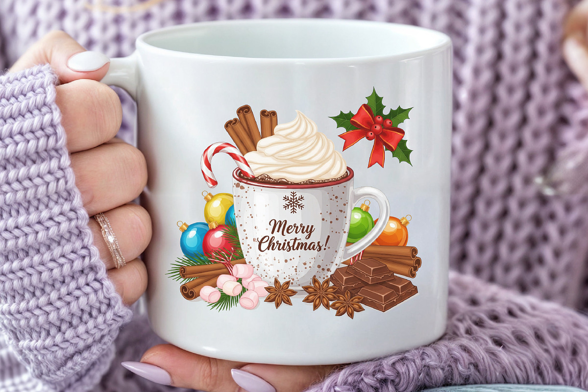 Christmas Cocoa PNG, an Illustration by Black Bird Studio (Photo 3 of 4)