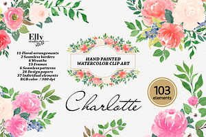 Watercolor flower Clip Art