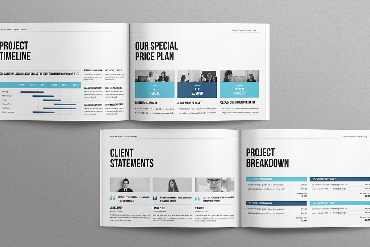 Project Proposal Template Landscape, a Brochure Template by Work-Envance (Photo 5 of 8)