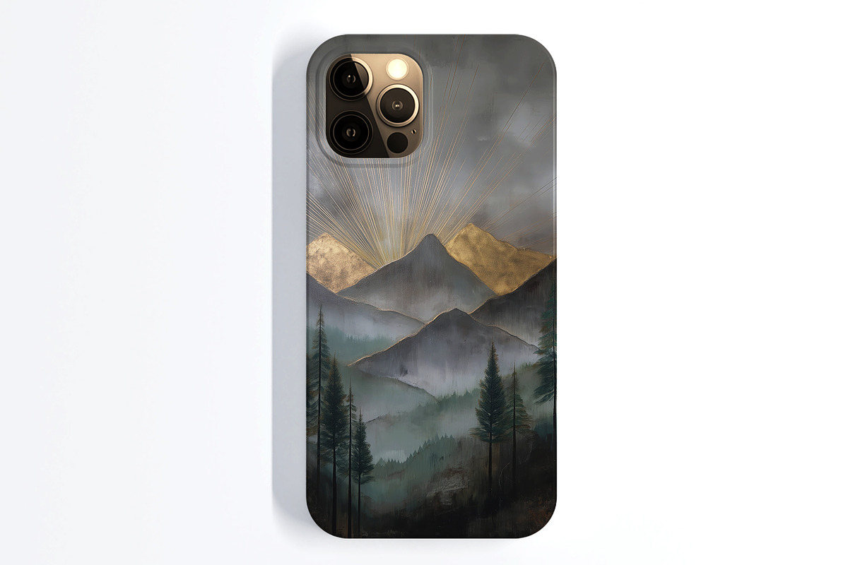 Golden Sunrise Landscape Art, a Decorative Illustration by Housui Patterns (Photo 11 of 12)