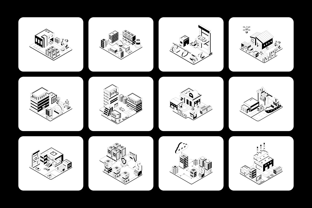Animated Modern Ecosystem, a Technology Illustration by Brickclay (Photo 3 of 4)