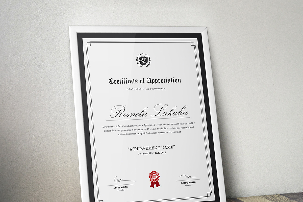 Certificate, a Stationery Template by ThemeDevisers (Photo 2 of 6)