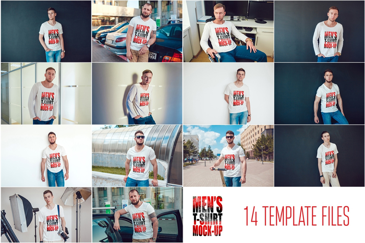 Men's T-Shirt Mock-Up, a Shirt Mockup by Freeman Studio (Photo 4 of 20)