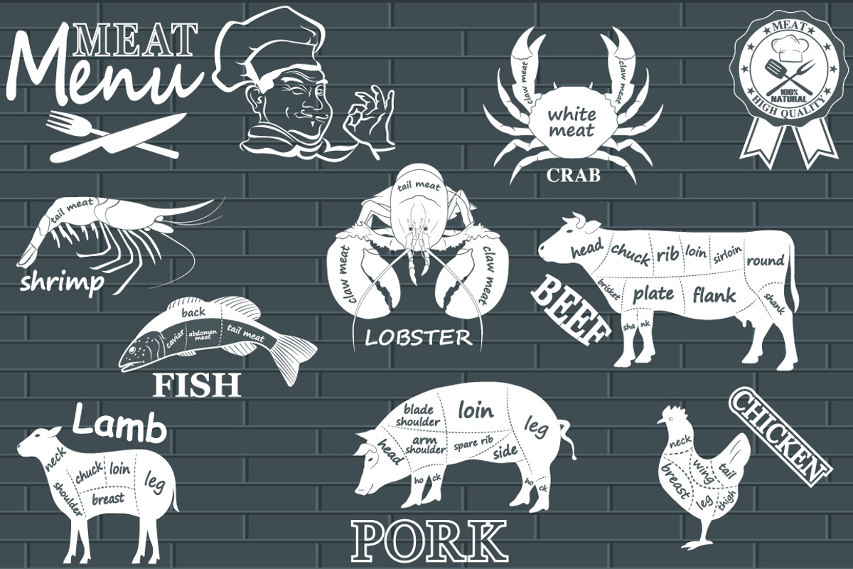 Meat menu, a Graphic by Tomass2015