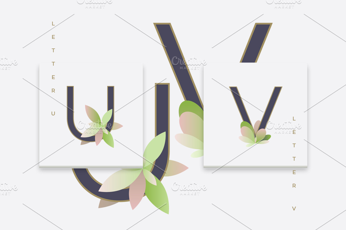 Spring alphabet letters, a Symbol Font by Polar Vectors (Photo 21 of 23)