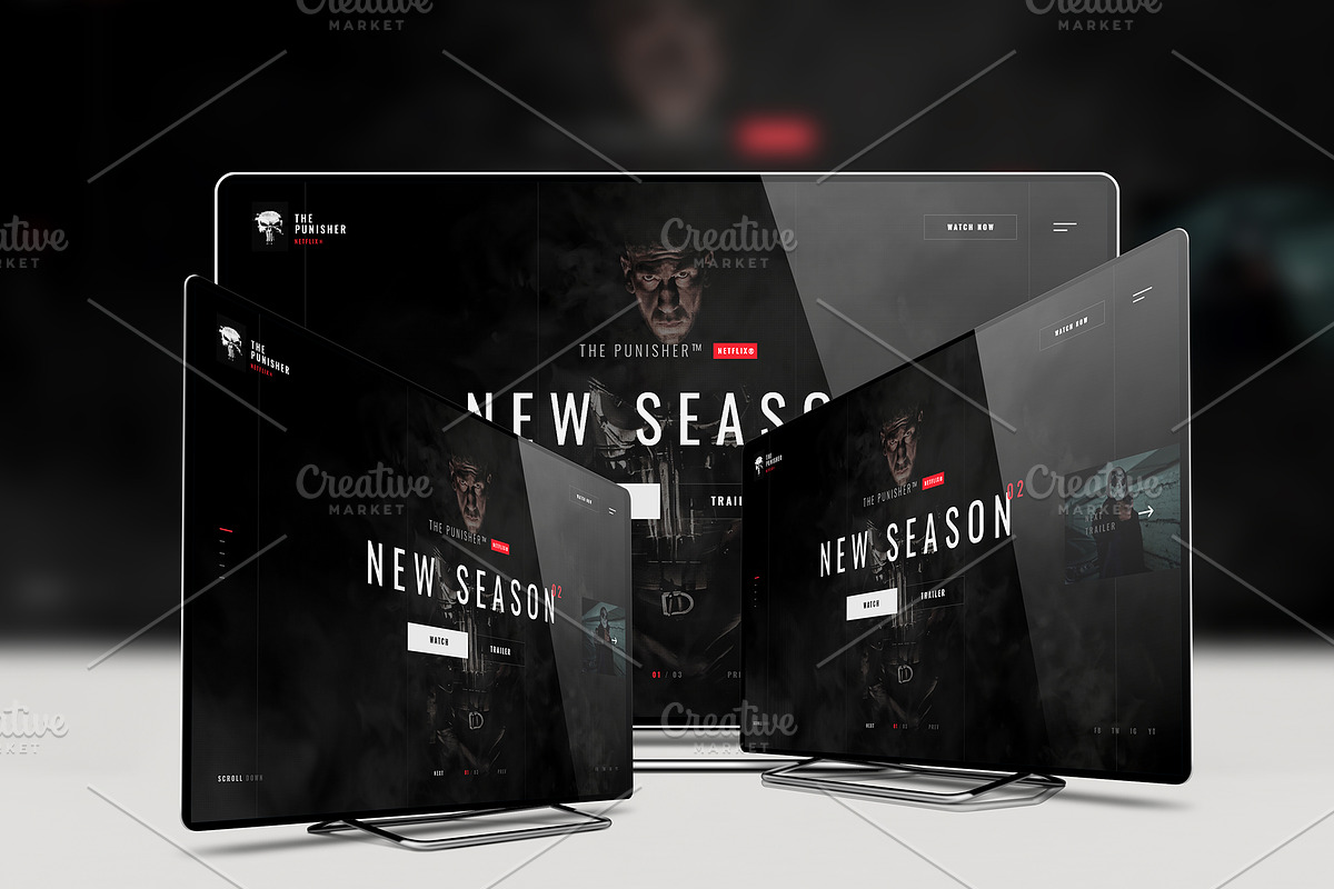 4k (Ultra HD) TV Mockup, a Product Mockup by Design by Mirko (Photo 1 of 6)