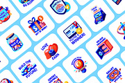 Credit and Debit Card Stickers, a Duotone Icon by Prosymbols (Thumbnail 5 of 8)