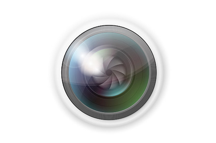 Hidden camera lens