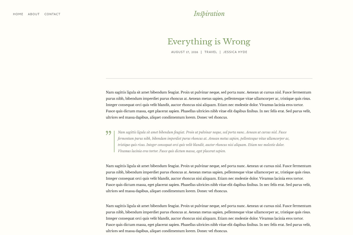 Inspiration — Lifestyle Blog PSD, a Templates & Theme by ScienteCraft (Photo 33 of 47)