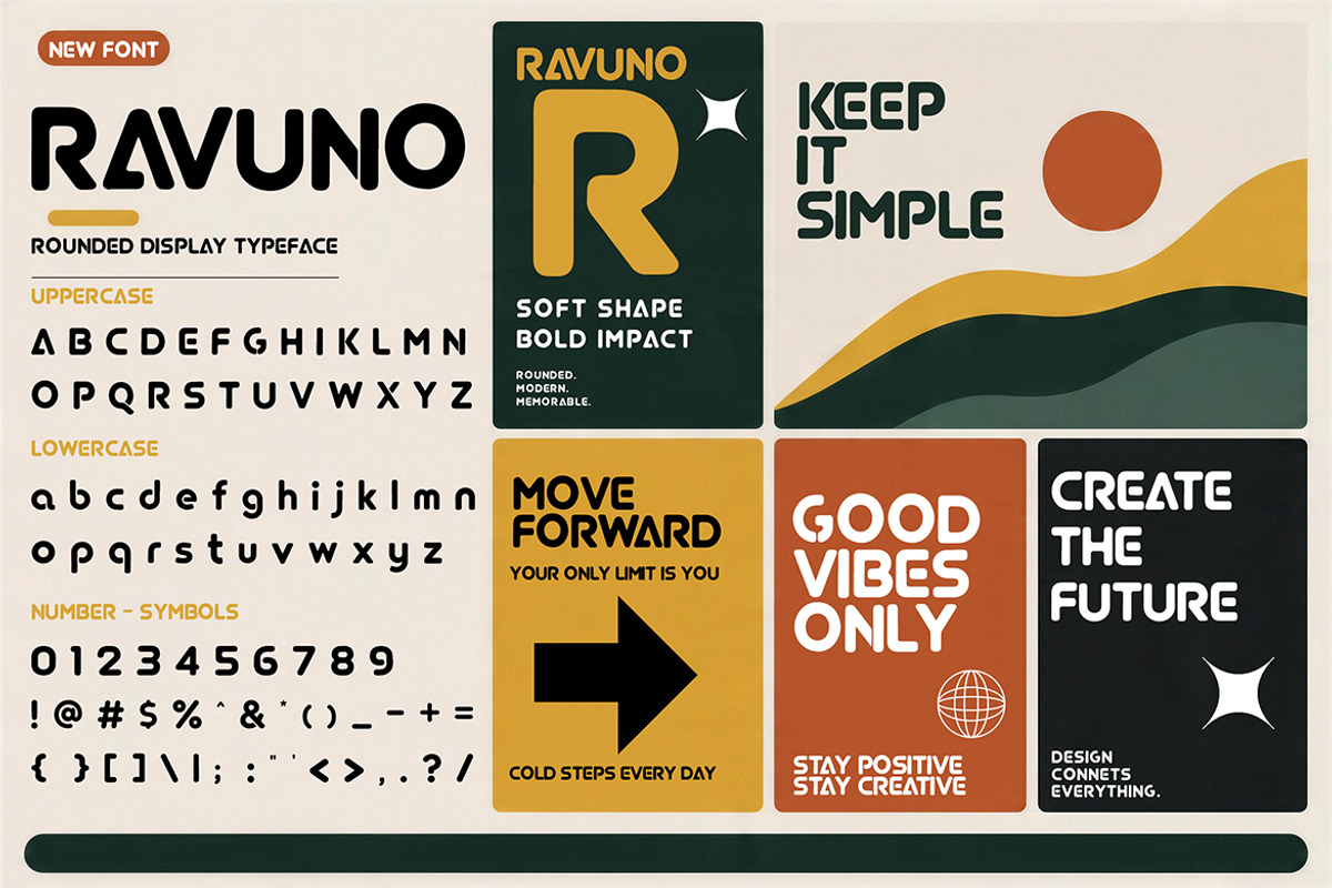 Ravuno, a Sans Serif Font by Pitchlook.Studio (Photo 3 of 4)