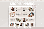 Neutral Boho Shop Banner Templates, a Shopify Template by SunshineStudioBoutique (Thumbnail 1 of 9)