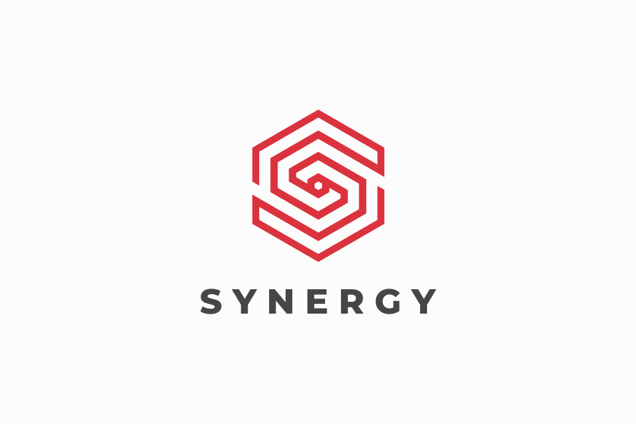 Synergy - Hexagon Letter S logo, a Branding & Logo Template by yopie