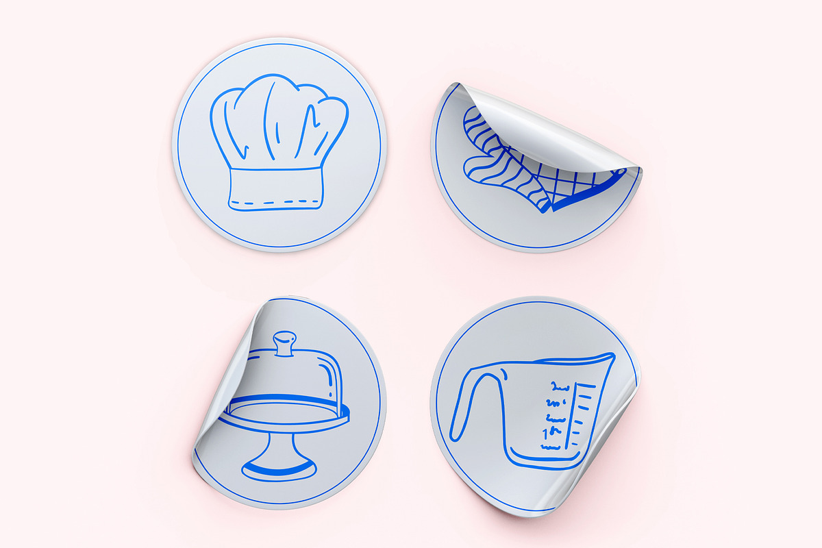 Baking Tools Line art, a Work Illustration by Carpet Tapete Pretzel (Photo 4 of 5)