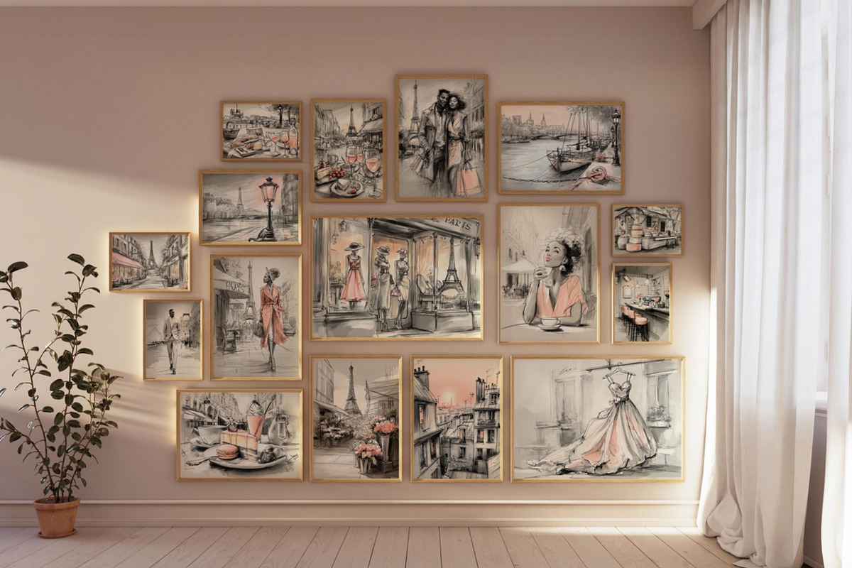Paris Chic African American Wall Art, a Decorative Illustration by PrintablesByFranklyn (Photo 2 of 11)