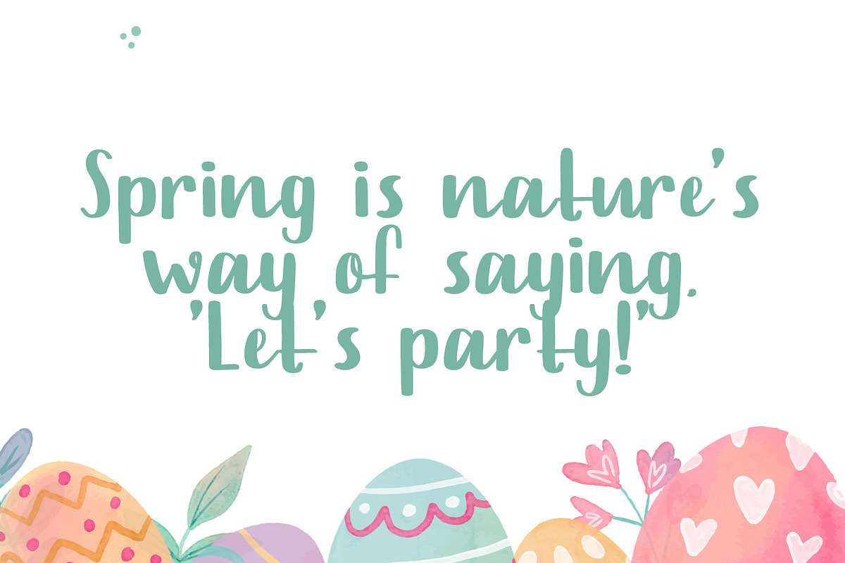 Happy Easter - Bunny Easter Theme, a Handwritten Font by TrimStudio (Photo 6 of 7)