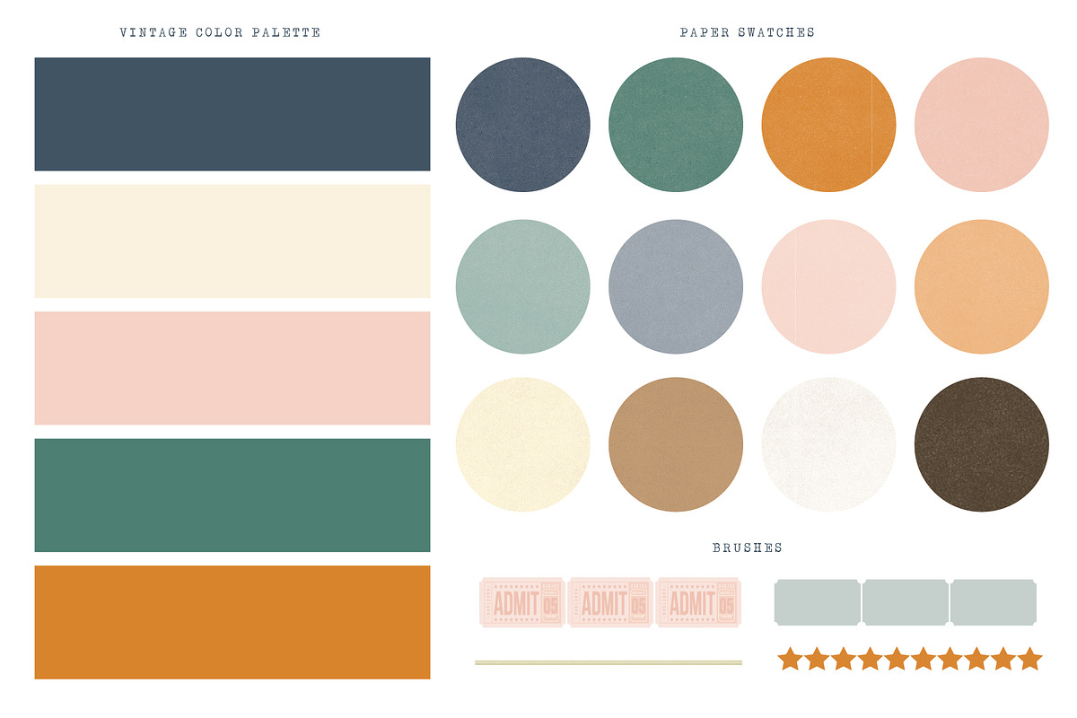 Tickets Kit, a Texture Illustration by Little Sisters Studio (Photo 5 of 5)