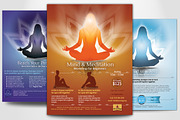 Simple Yoga Meditation Flyers, a Flyer Template by Aabhaas (Thumbnail 1 of 3)
