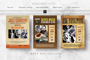 Music Party Flyer, a Flyer Template by Creativpixl