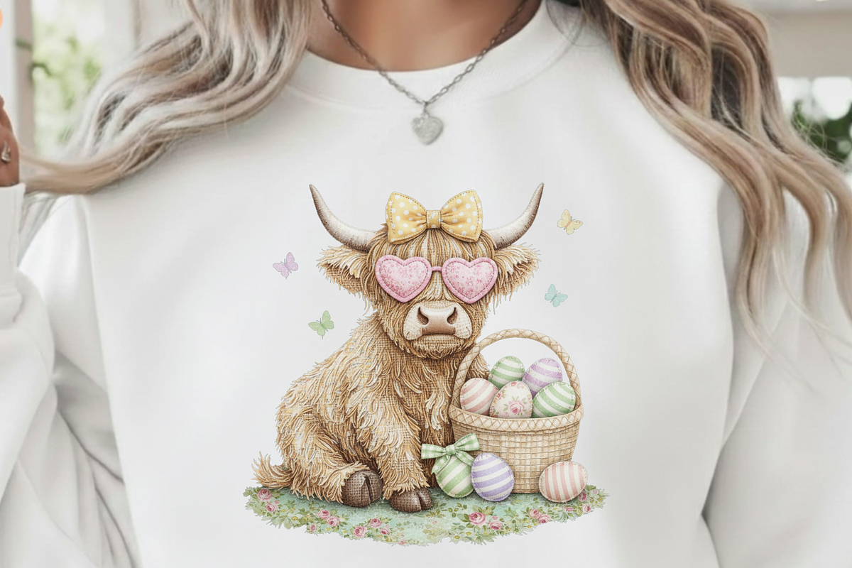 Highland Cow Floral Patchwork PNG, a Graphic by Vector Portal (Photo 7 of 8)