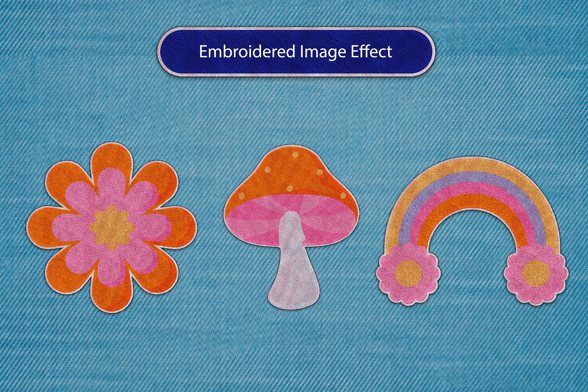 Fabric Patch Stitch Effect Mockup, a Layer Style Add-On by studiogstock (Photo 2 of 3)