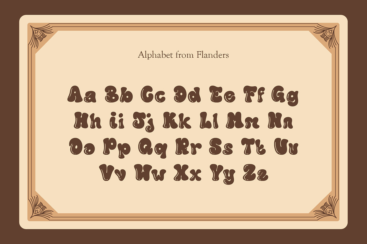 PGR Flanders - Bubble Font, a Handwritten Font by Pikgura (Photo 2 of 5)