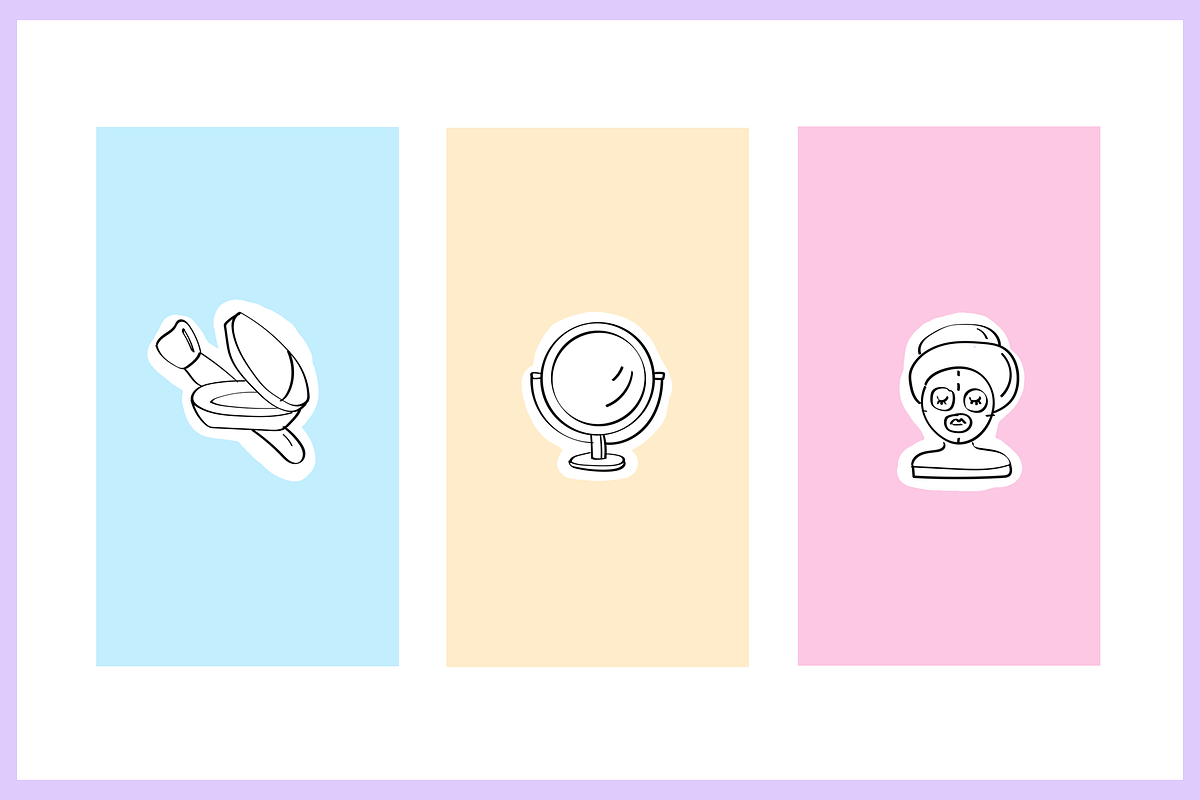 18 Instagram Icons BEAUTY PACK, a Social Media Template by Kristina Dubnovitskaya (Photo 4 of 6)