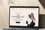 Canva Website Template UGC Creator, a Marketing Template by AtelierDuVow (Thumbnail 1 of 10)