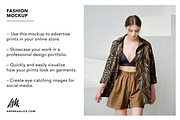 Women's Fashion Mockup Full Outfit, a Shirt Mockup by Andrea Muller (Thumbnail 2 of 7)